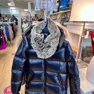 RUDSAK Shiny Black puffer coat